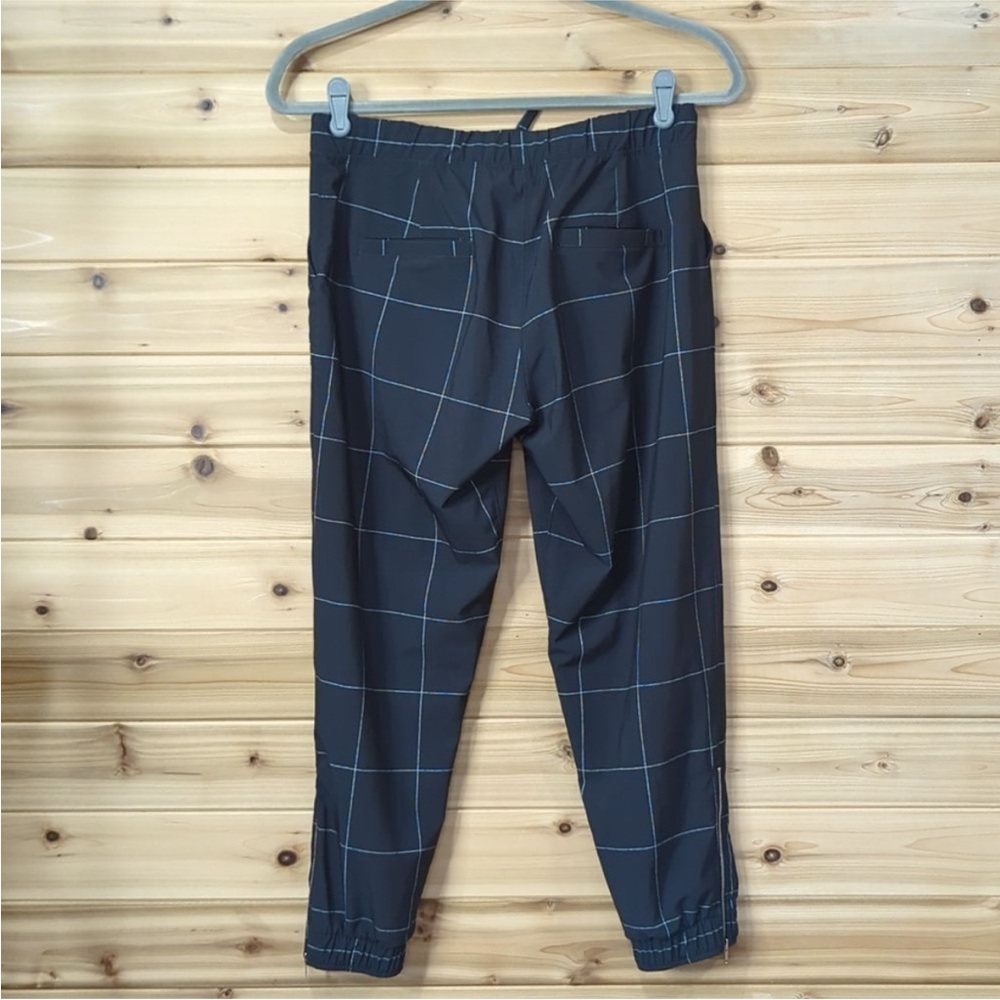 Men's Black Checkered Pants